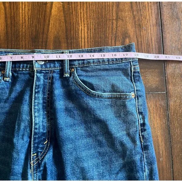 Levi's 505 Straight Leg Medium Wash 36 X 32 Denim Jeans - Picture 6 of 7